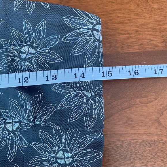 Anthropologie Ruth Dress Floral Strapless Gray Size 4 - Picture 12 of 14